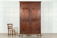 Large English 19thC Pine Cupboard - 3610958