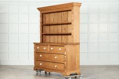 Large English 19thC Pine Dresser - 3686441