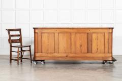 Large English 19thC Pine Grain Bin Store Chest Counter - 3923415