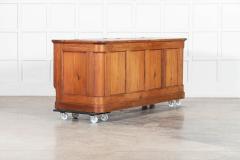 Large English 19thC Pine Grain Bin Store Chest Counter - 3923416