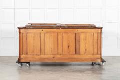 Large English 19thC Pine Grain Bin Store Chest Counter - 3923418