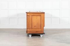 Large English 19thC Pine Grain Bin Store Chest Counter - 3923419