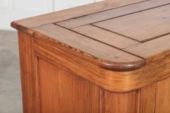 Large English 19thC Pine Grain Bin Store Chest Counter - 3923421