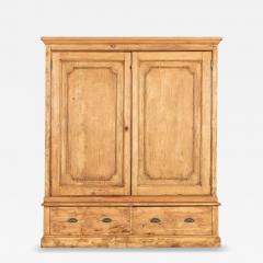 Large English 19thC Pine Housekeepers Cupboard - 4153074