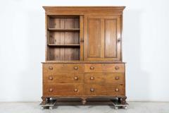 Large English 19thC Scrumbled Pine Housekeepers Cupboard - 2521610