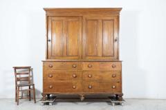 Large English 19thC Scrumbled Pine Housekeepers Cupboard - 2521613