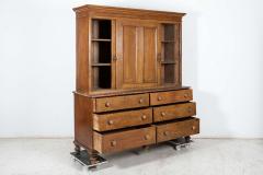 Large English 19thC Scrumbled Pine Housekeepers Cupboard - 2521615