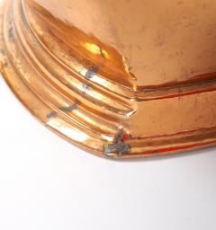 Large English Antique Copper Basin Lions Head Side Handles - 3811321