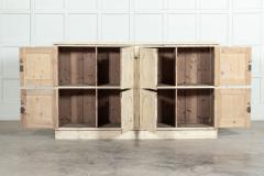 Large English Bleached Pine Locker Cabinet - 3220776