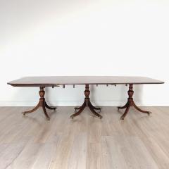 Large English Dining Table Mahogany with Satinwood 19th century and later - 3974014