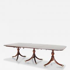 Large English Dining Table Mahogany with Satinwood 19th century and later - 3976603