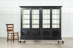 Large English Ebonised Glazed Cabinet - 3568125