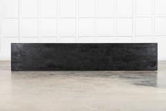 Large English Ebonised Pine Glazed Counter Base - 4131467