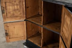 Large English Ebonised Pine Locker Cabinet - 4156867