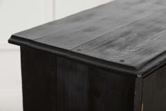 Large English Ebonised Pine Locker Cabinet - 4156870