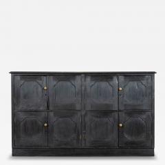 Large English Ebonised Pine Locker Cabinet - 4159161