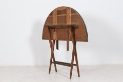 Large English Folding Chestnut Coaching Campaign Table - 2102432