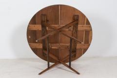 Large English Folding Chestnut Coaching Campaign Table - 2102434