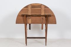 Large English Folding Chestnut Coaching Campaign Table - 2102441
