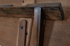 Large English Folding Chestnut Coaching Campaign Table - 2102442