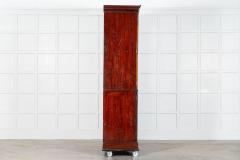 Large English George III Mahogany Glazed Linen Press Cabinet - 3978011
