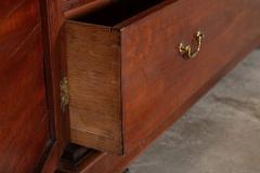 Large English George III Mahogany Glazed Linen Press Cabinet - 3978014