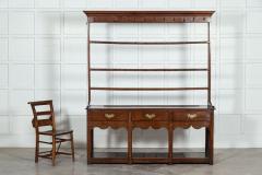 Large English George III Oak Dresser - 3228974