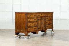 Large English George III Oak Mahogany Dresser Base - 3633684