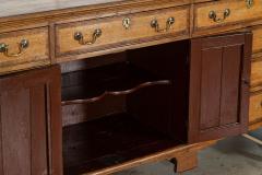 Large English George III Oak Mahogany Dresser Base - 3633685