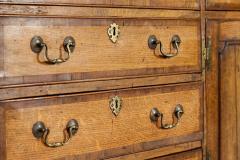 Large English George III Oak Mahogany Dresser Base - 3633691