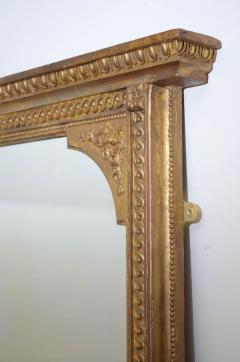 Large English Giltwood Overmantel Mirror H162cm - 2572408