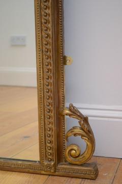 Large English Giltwood Overmantel Mirror H162cm - 2572410