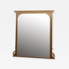 Large English Giltwood Overmantel Mirror H162cm - 2574264