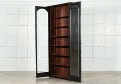 Large English Mahogany Glazed Bookcase Vitrine - 3568103