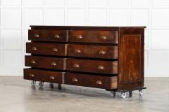 Large English Mahogany Haberdashery Drawers Counter - 4112578