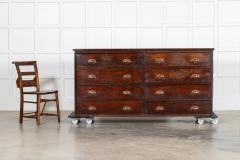 Large English Mahogany Haberdashery Drawers Counter - 4112579