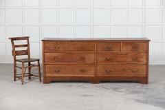 Large English Oak Bank of Drawers - 2674058
