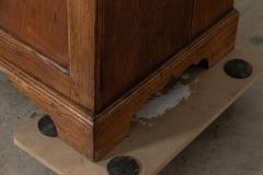 Large English Oak Glazed Bookcase Vitrine - 3383120