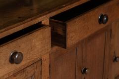 Large English Oak Glazed Butlers Pantry Cabinet - 3148490