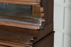 Large English Oak Glazed Butlers Pantry Cabinet - 3148491