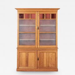 Large English Oak Glazed Dresser - 2678275