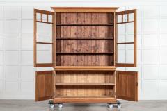 Large English Oak Glazed Dresser - 3904986