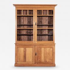 Large English Oak Glazed Dresser - 3907471