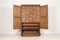 Large English Oak Haberdashery Collectors Cabinet - 2102374