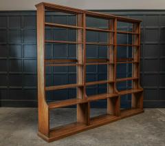 Large English Oak Modular Open Bookcase s - 1989150