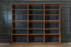 Large English Oak Modular Open Bookcase s - 1989187