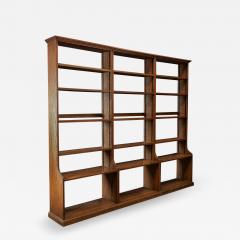 Large English Oak Modular Open Bookcase s - 1991844