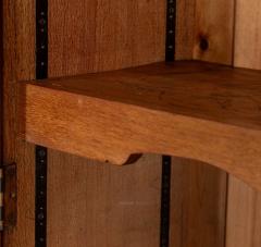 Large English Oak Panelled Larder Cupboard - 3678126