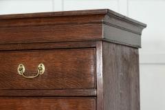 Large English Oak Tallboy Chest Drawers - 3811549