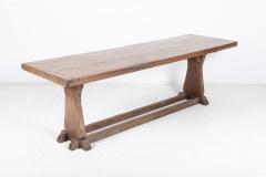 Large English Oak Trestle Table - 2211305